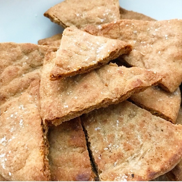 Chipotle-Sweet Potato Hummus & Homemade Pita Chips