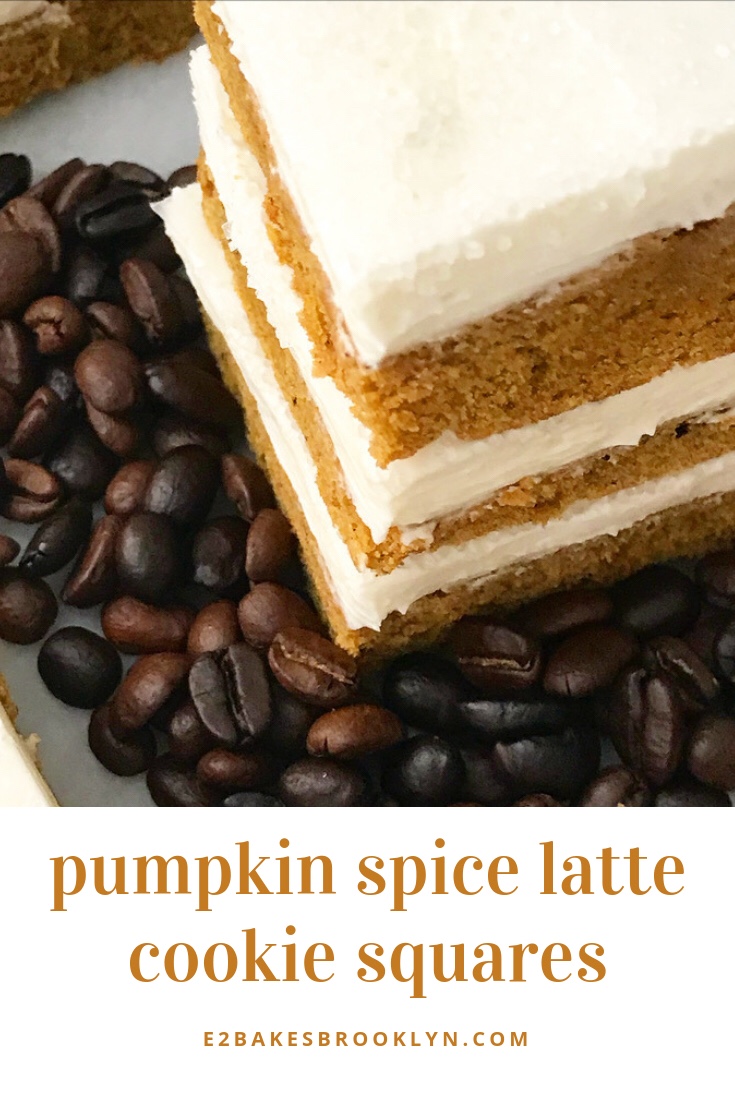 Pumpkin Spice Latte Cookie Squares